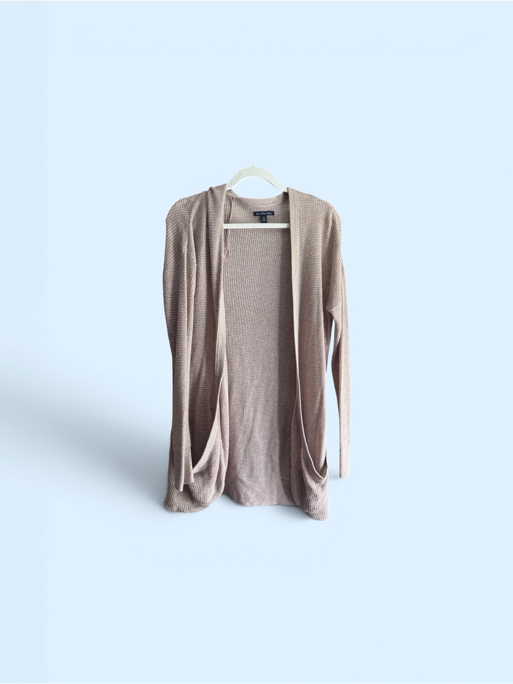 American Eagle Outfitters Taupe/Mauve Open-Front Women's Cardigan
